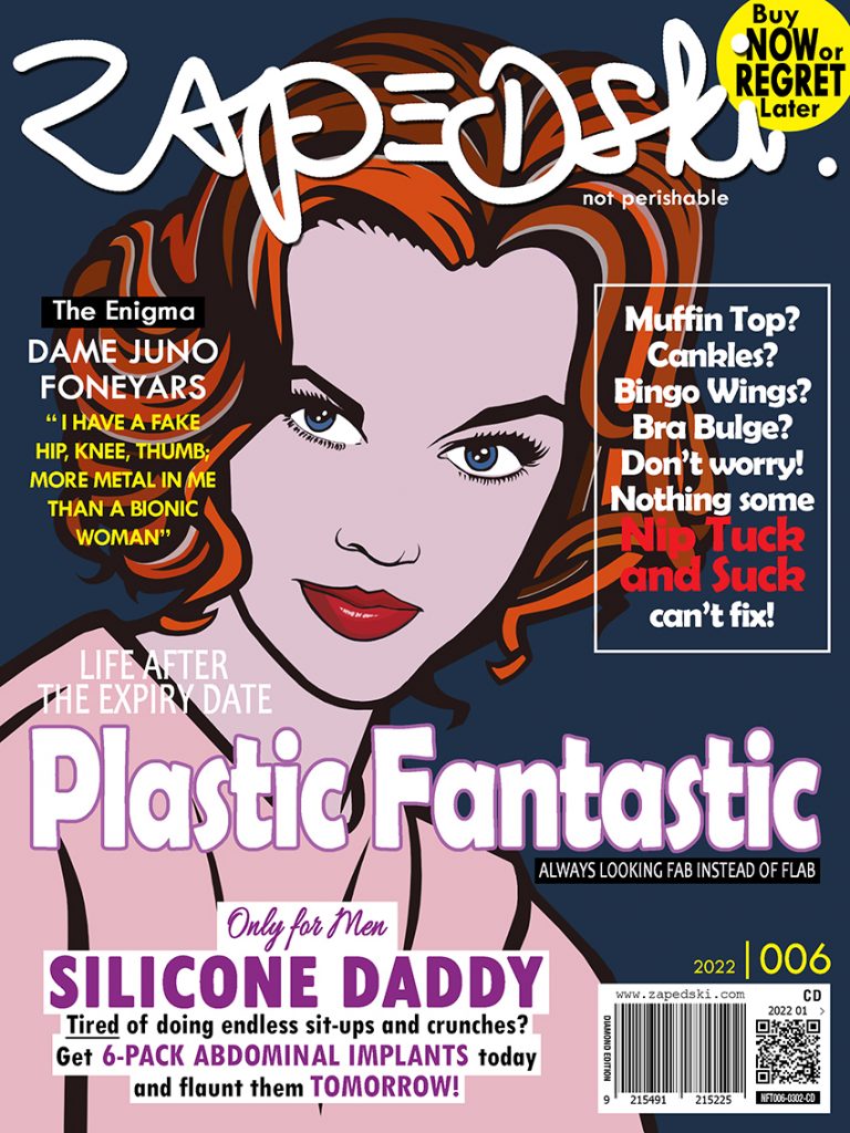 Zapedski 006 Diamond Edition collectible NFT on Plastic Surgery