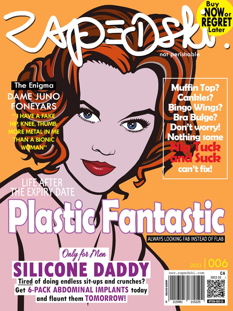 Zapedski 006 Amber Edition collectible NFT on Plastic Surgery
